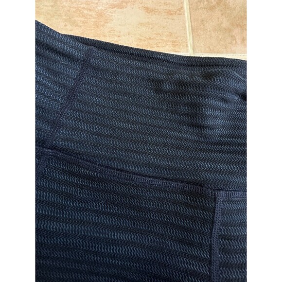 Athleta  Blue and black stripped Legging Bottom  mesh Women Size  SP - Picture 5 of 5